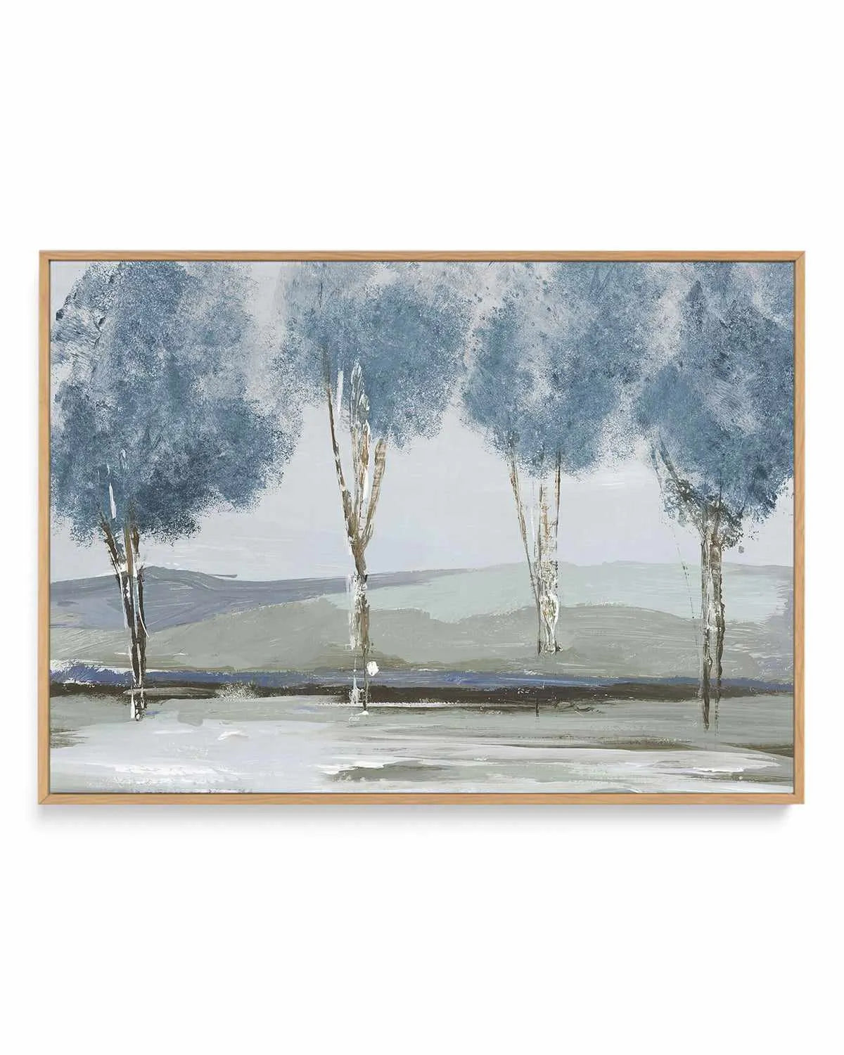 Golden Birch Tree Forest | Framed Canvas Art Print from Olive et Oriel where you can shop wallpaper and artworks online