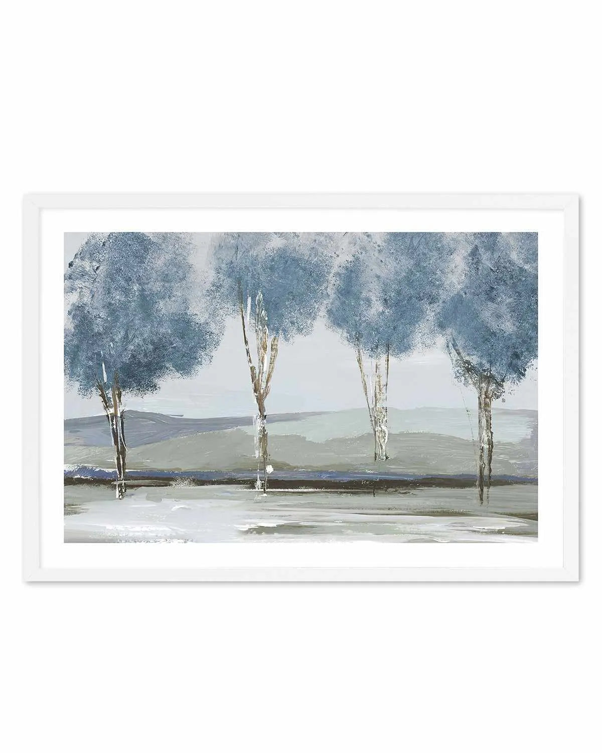 Golden Birch Tree Forest Art Print from Olive et Oriel where you can shop wallpaper and artworks online