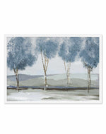 Golden Birch Tree Forest Art Print