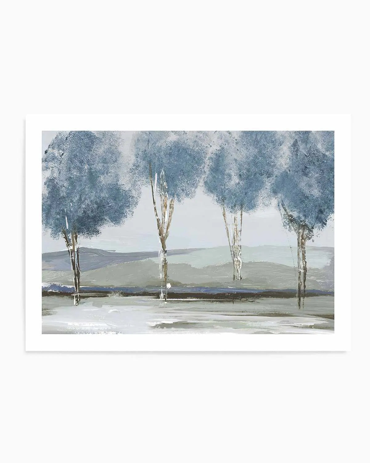 Golden Birch Tree Forest Art Print from Olive et Oriel where you can shop wallpaper and artworks online