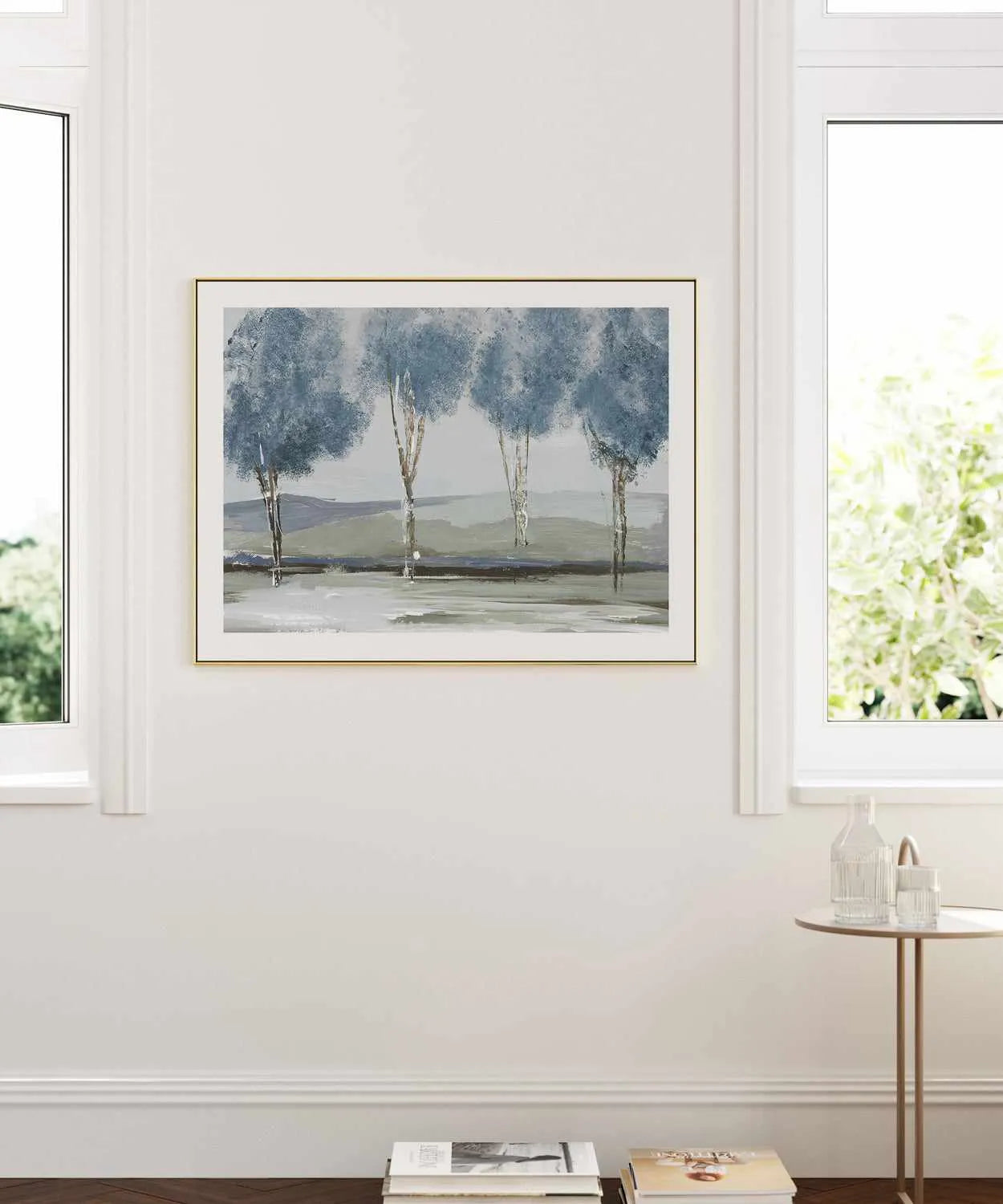 Golden Birch Tree Forest Art Print from Olive et Oriel where you can shop wallpaper and artworks online