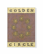 Golden Circle by Julie Celina | Framed Canvas Art Print