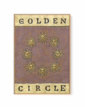 Golden Circle by Julie Celina | Framed Canvas Art Print from Olive et Oriel where you can shop wallpaper and artworks online