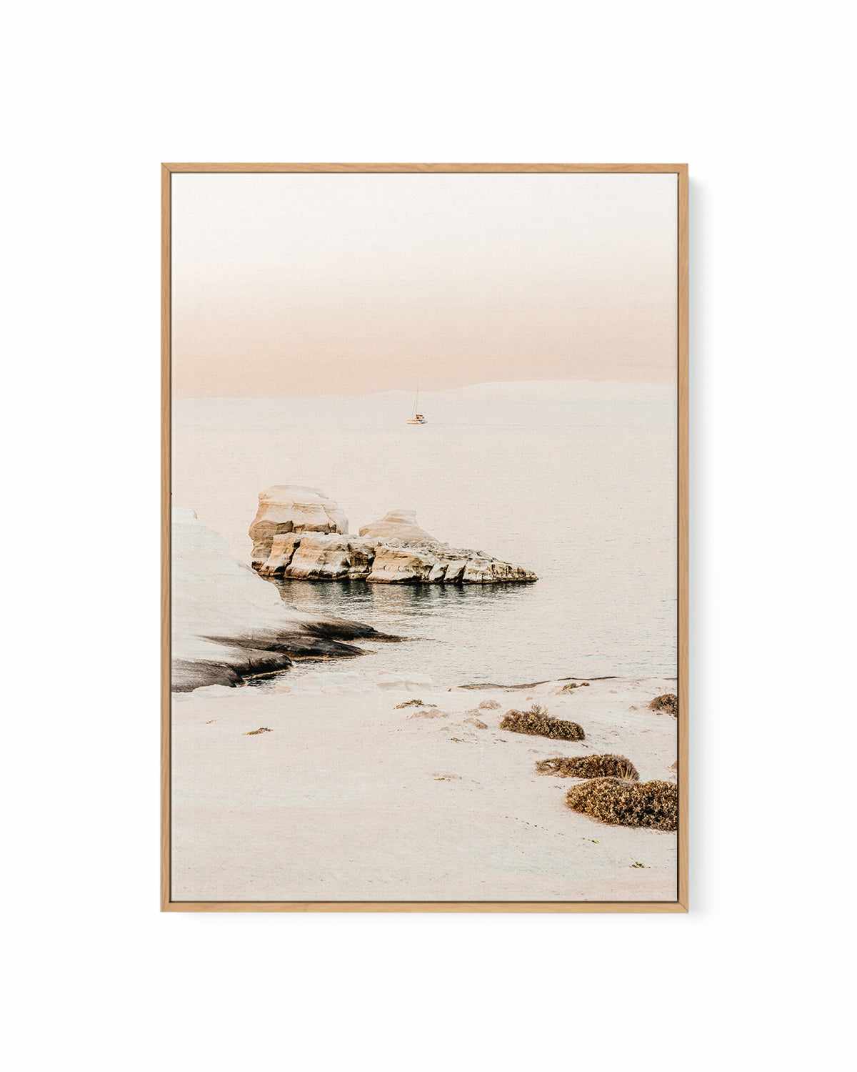 Golden Days, Milos | Framed Canvas Art Print