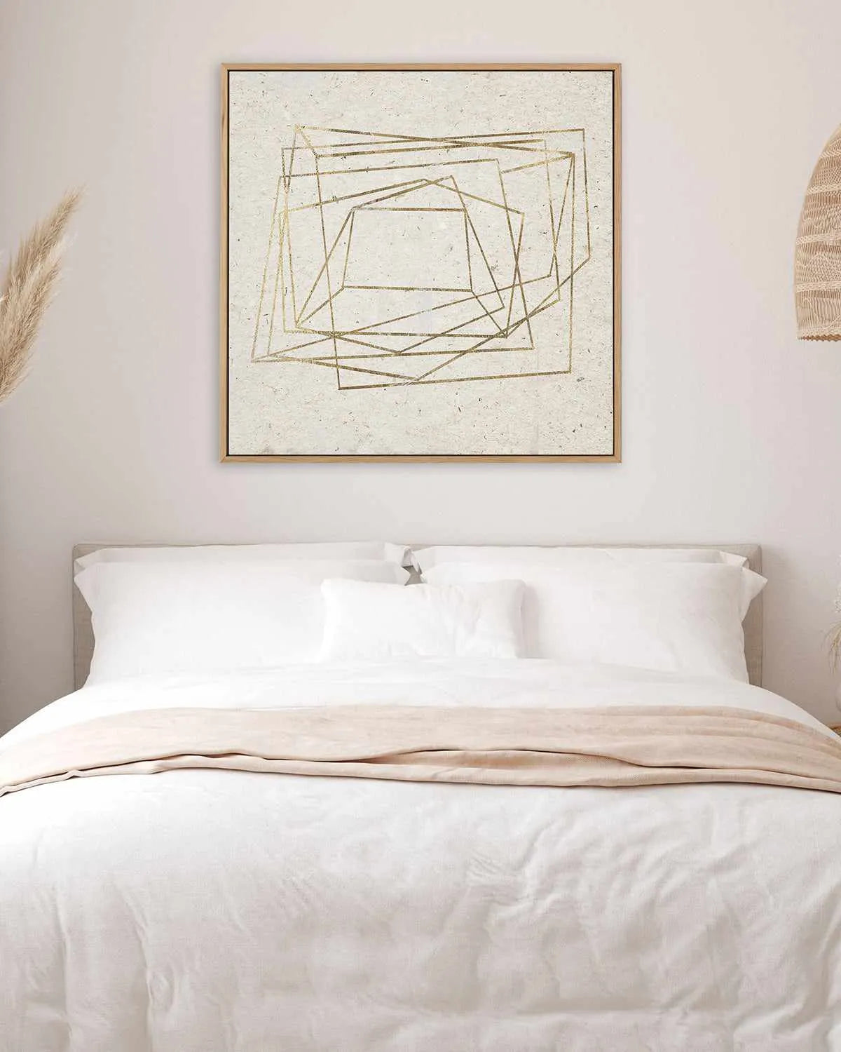 Golden Embrace I | Framed Canvas Art Print from Olive et Oriel where you can shop wallpaper and artworks online