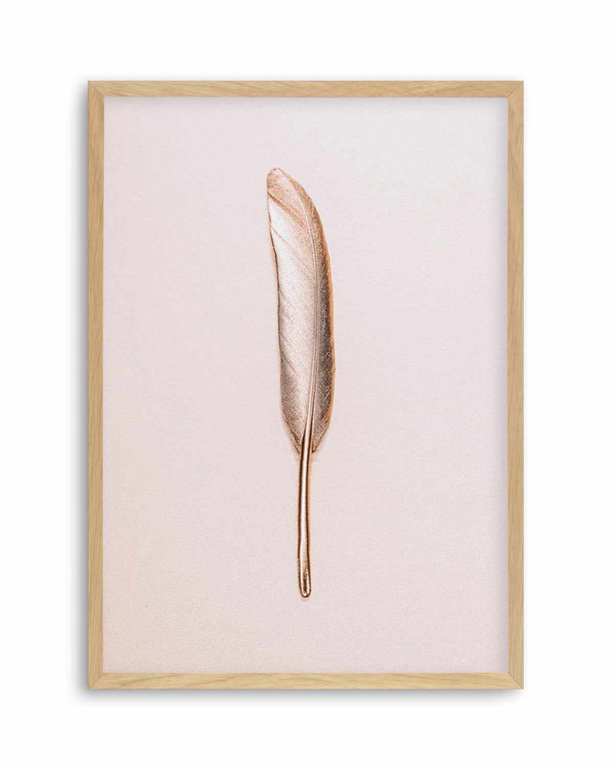 Golden Feather Art Print