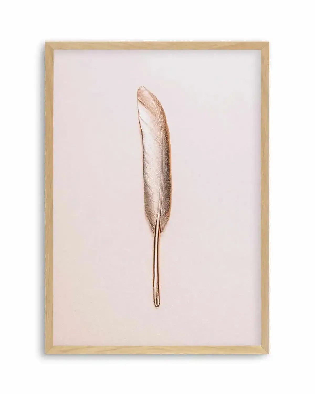 Golden Feather Art Print from Olive et Oriel where you can shop wallpaper and artworks online