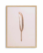 Golden Feather Art Print
