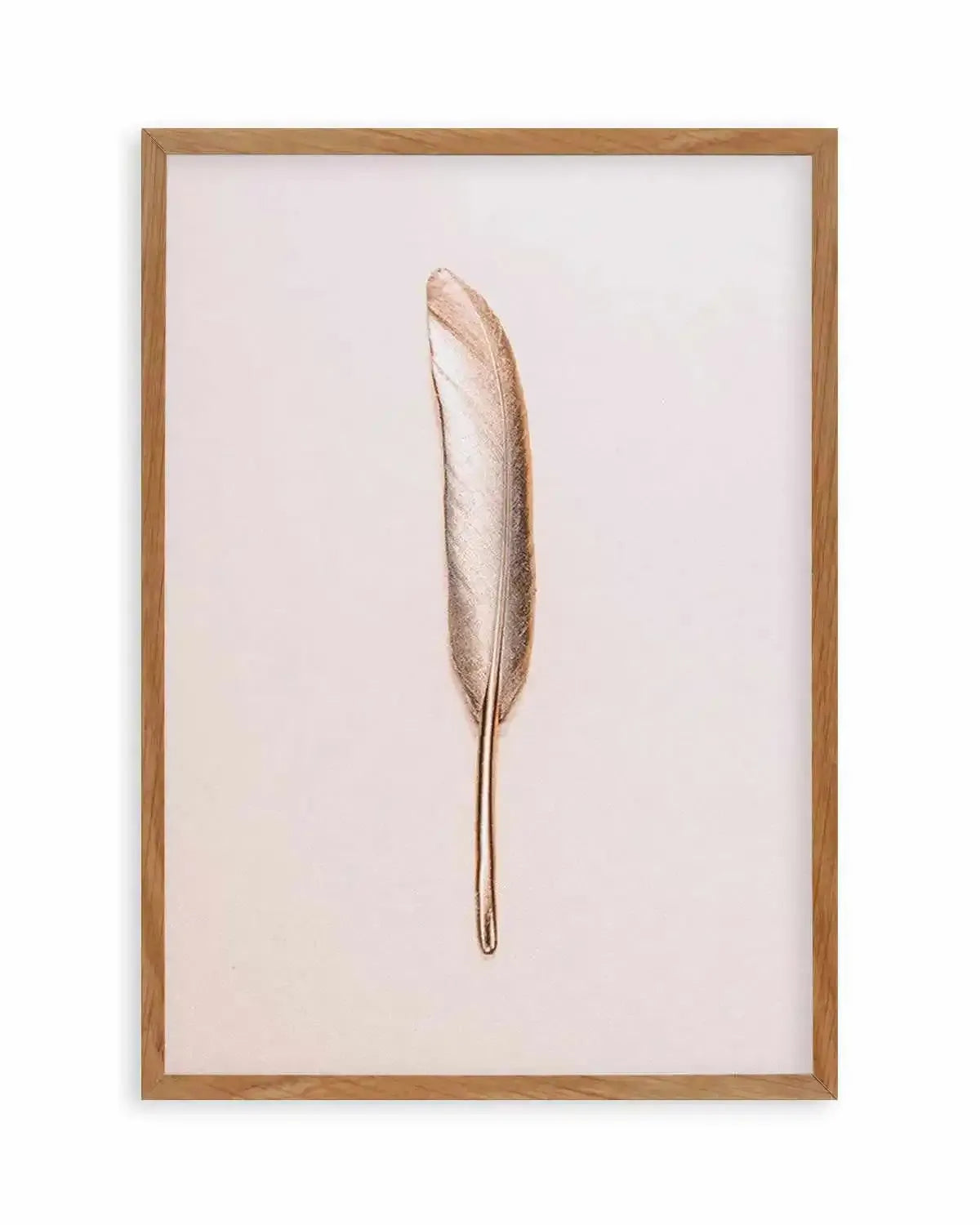 Golden Feather Art Print from Olive et Oriel where you can shop wallpaper and artworks online