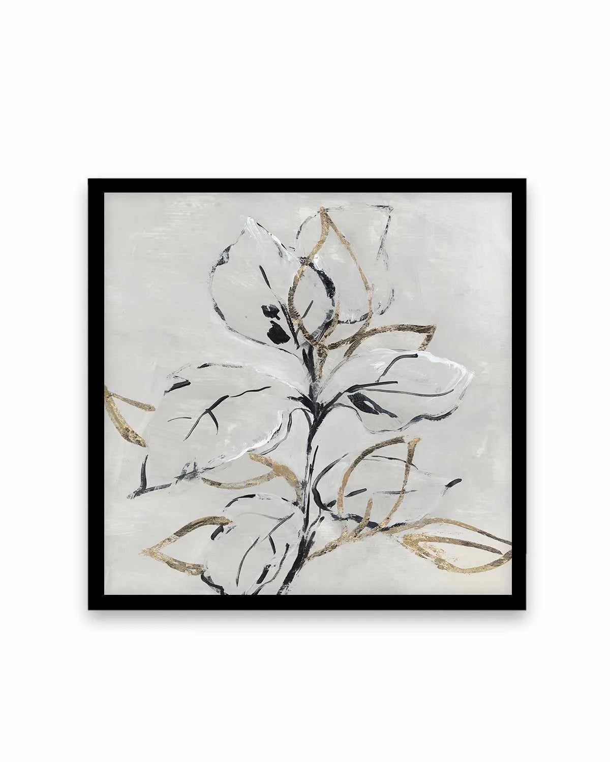 Golden Floral I Art Print from Olive et Oriel where you can shop wallpaper and artworks online