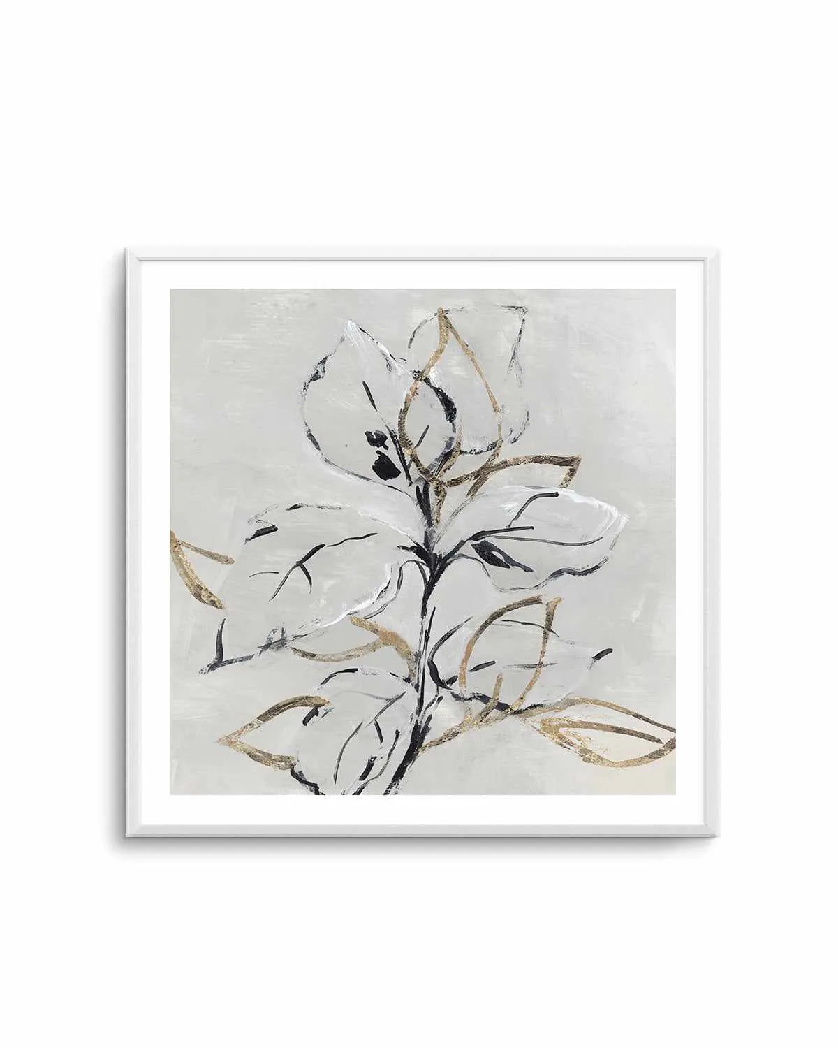 Golden Floral I Art Print from Olive et Oriel where you can shop wallpaper and artworks online