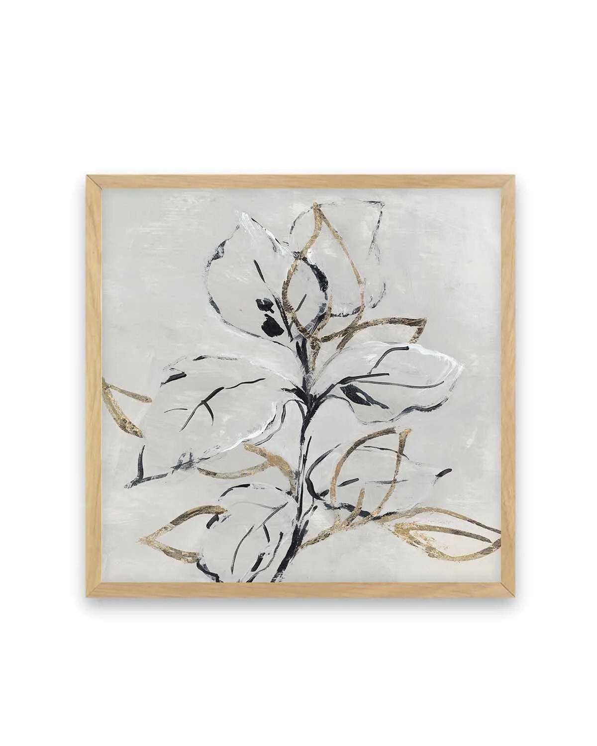 Golden Floral I Art Print from Olive et Oriel where you can shop wallpaper and artworks online
