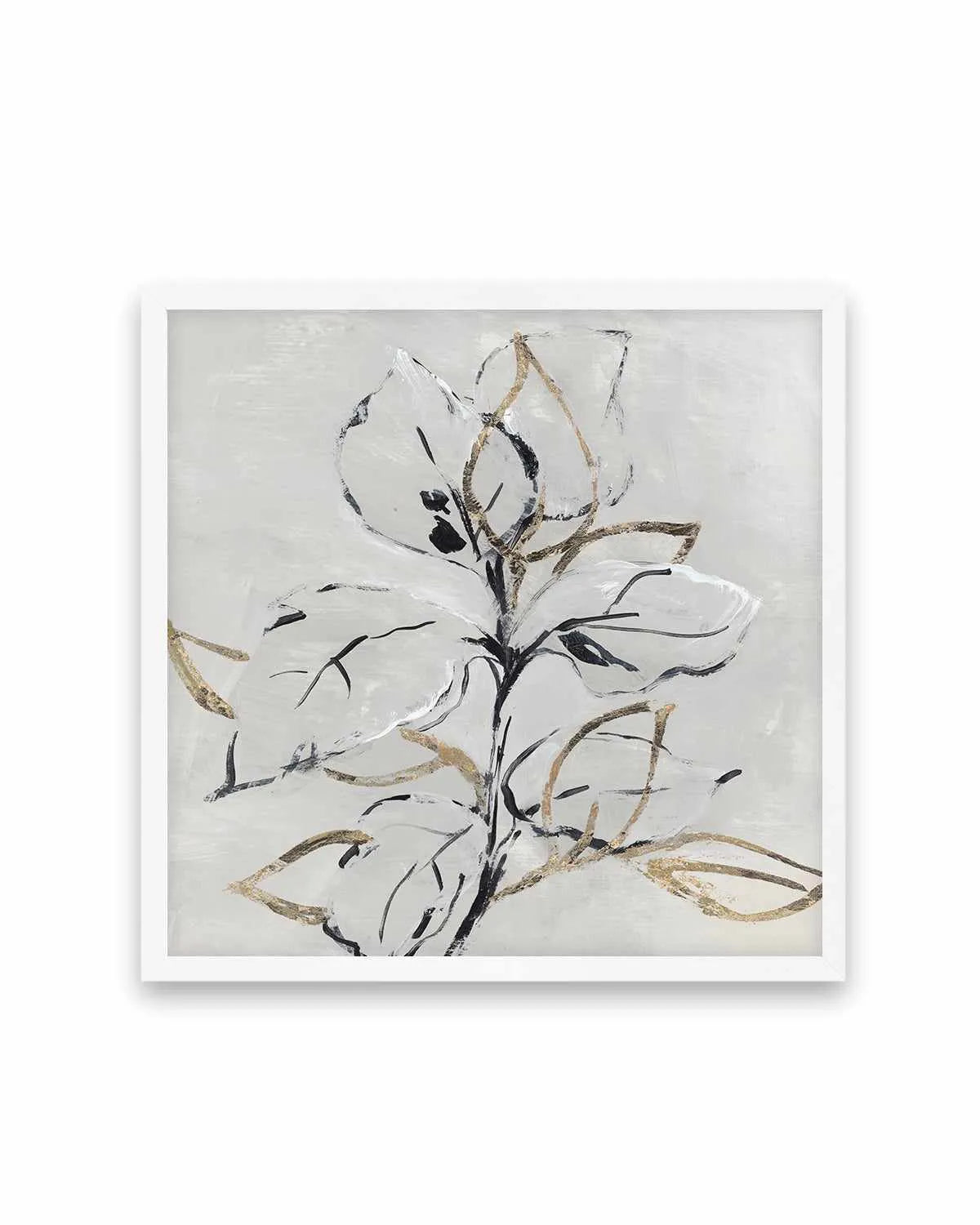 Golden Floral I Art Print from Olive et Oriel where you can shop wallpaper and artworks online