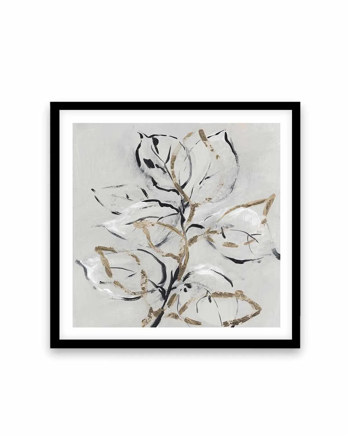 Golden Floral II Art Print from Olive et Oriel where you can shop wallpaper and artworks online