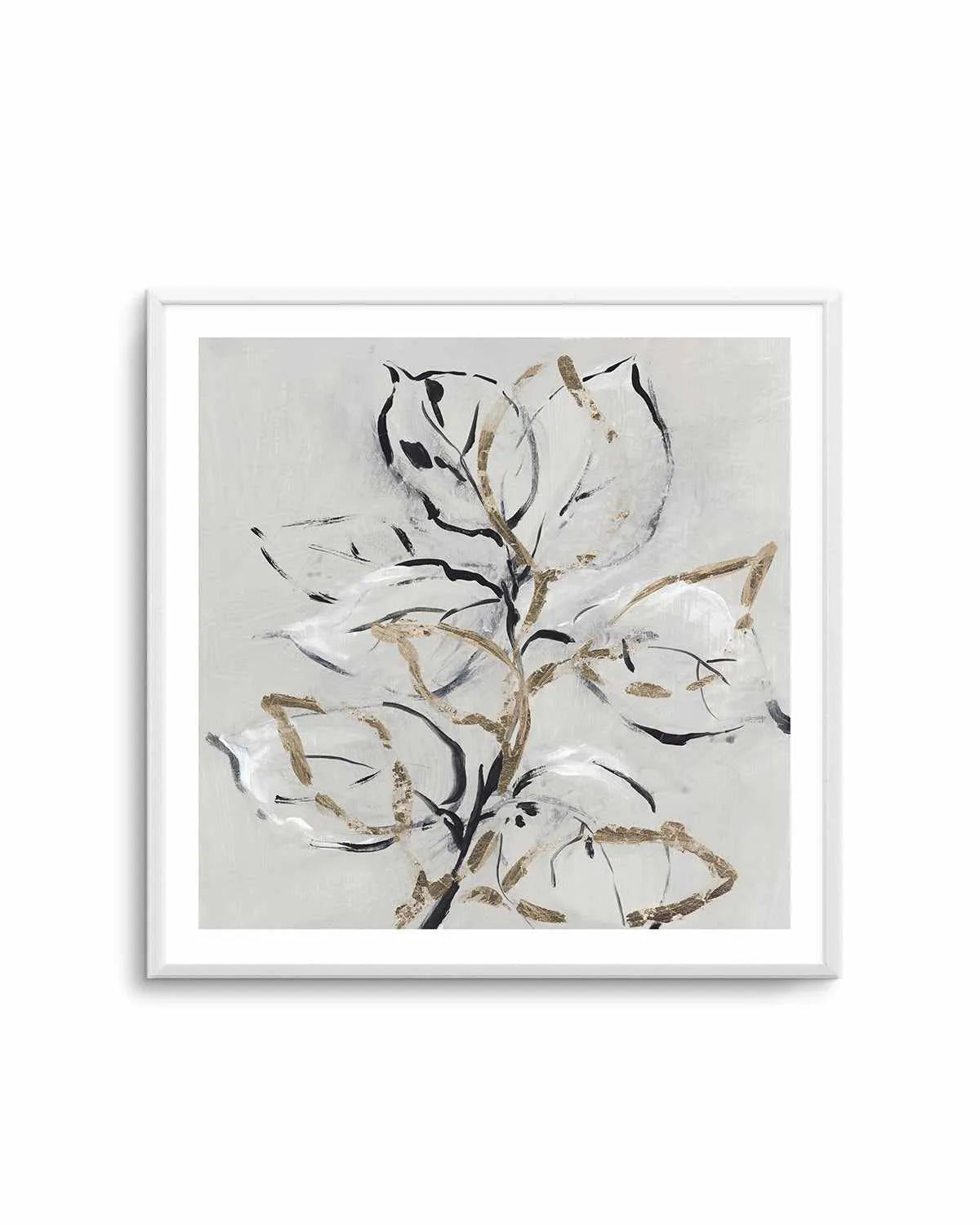 Golden Floral II Art Print from Olive et Oriel where you can shop wallpaper and artworks online