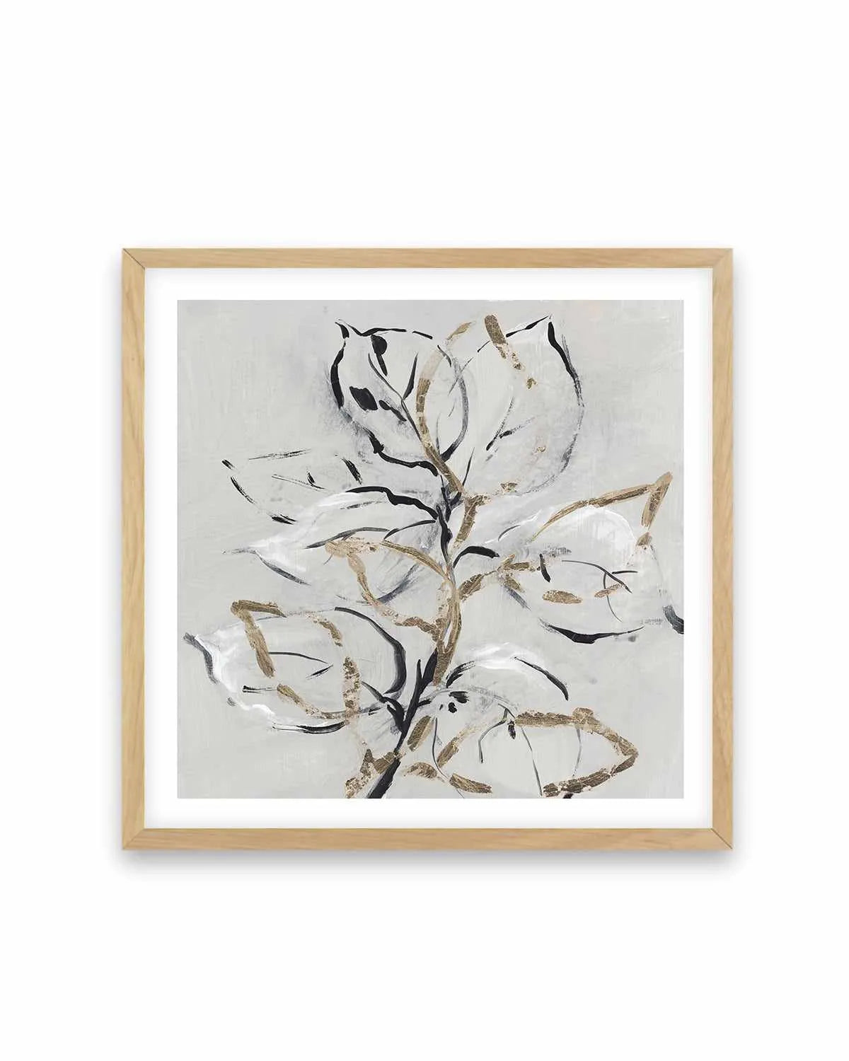 Golden Floral II Art Print from Olive et Oriel where you can shop wallpaper and artworks online