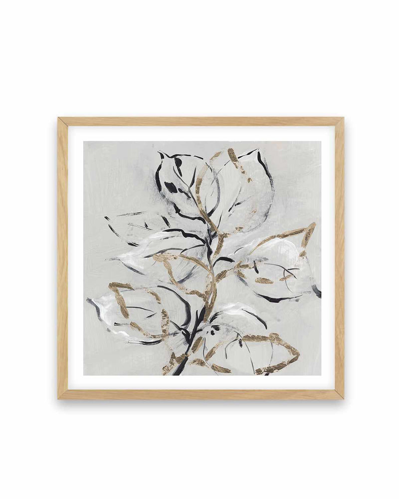 Golden Floral II Art Print