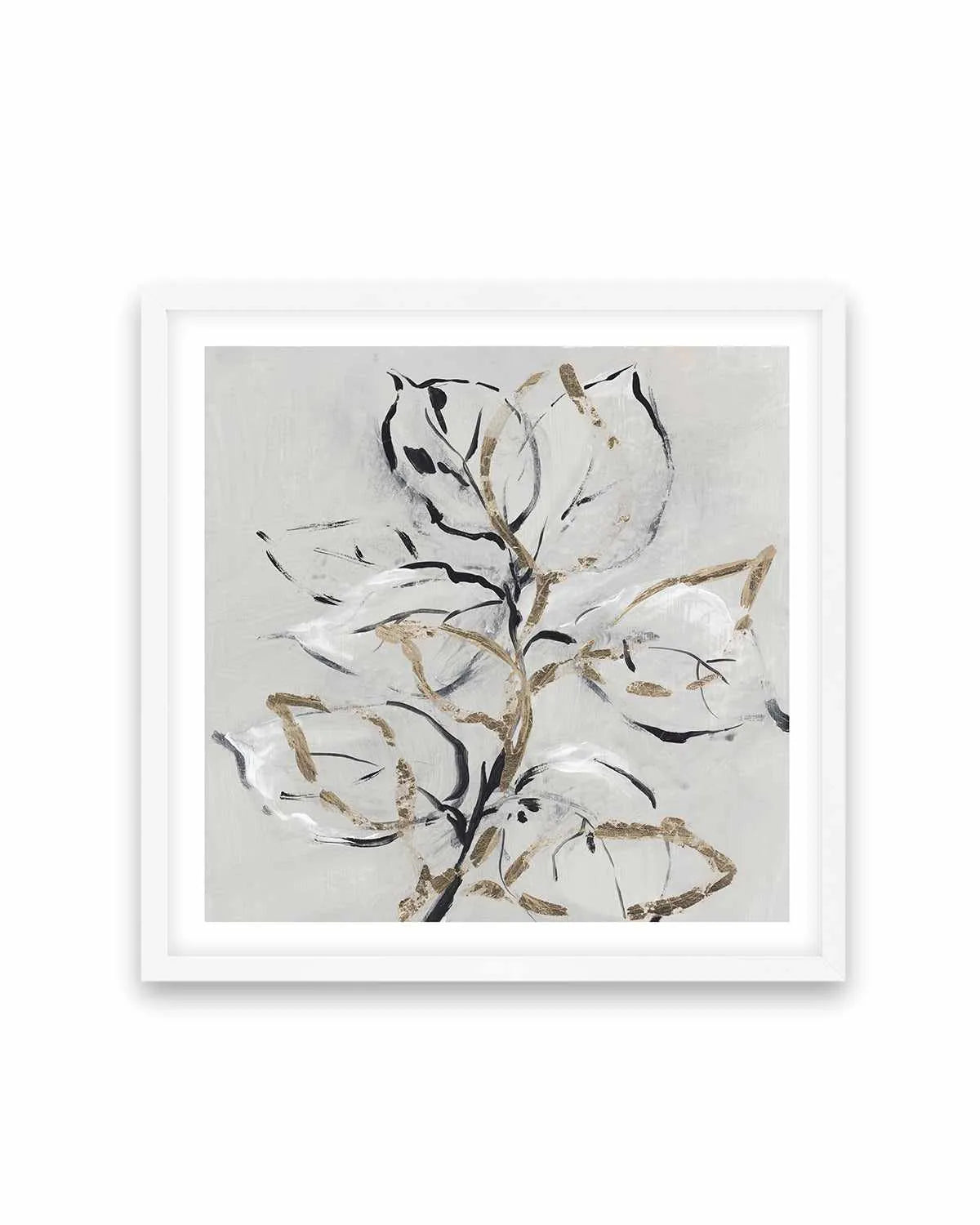 Golden Floral II Art Print from Olive et Oriel where you can shop wallpaper and artworks online