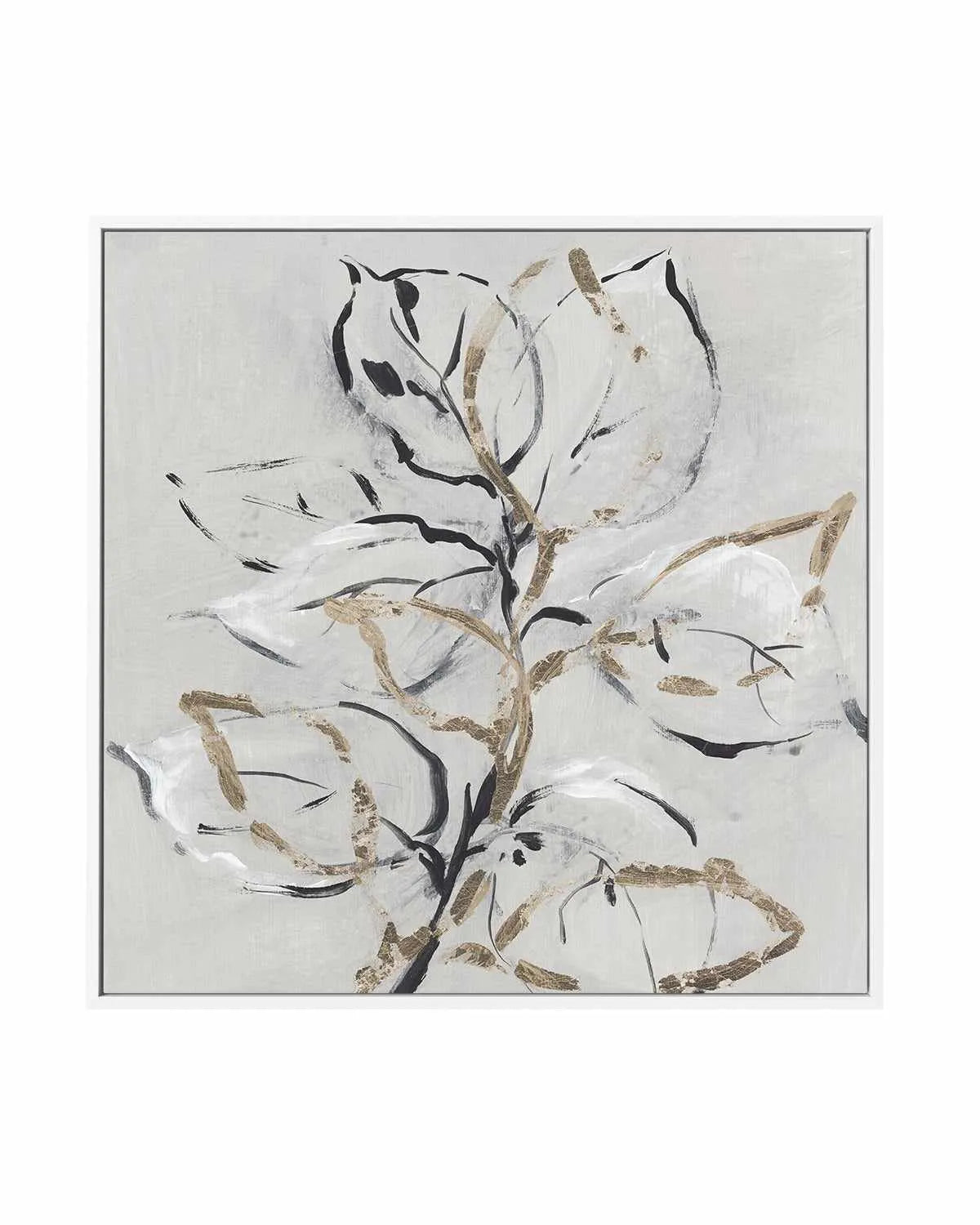 Golden Floral II | Framed Canvas Art Print from Olive et Oriel where you can shop wallpaper and artworks online