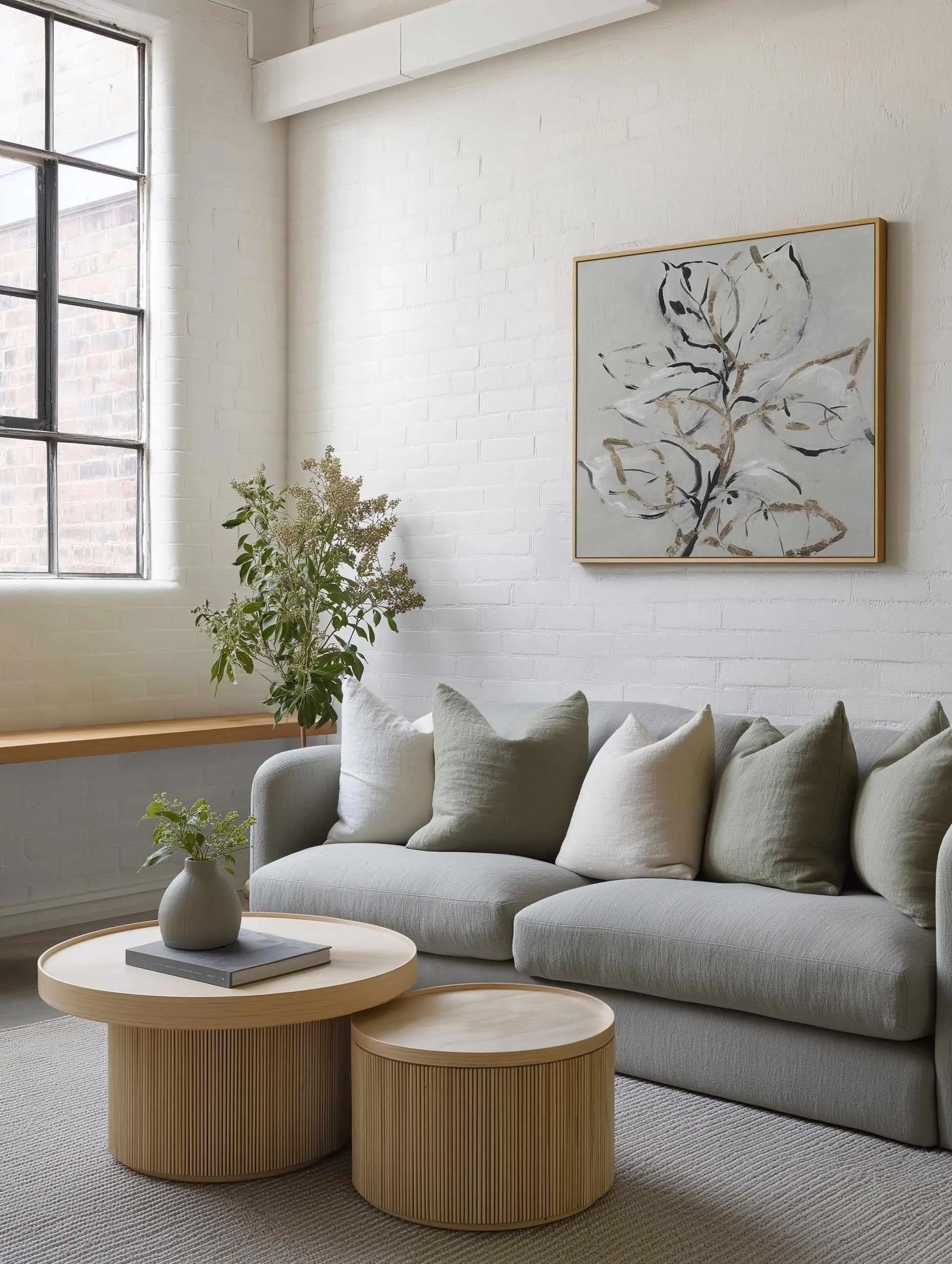 Golden Floral II | Framed Canvas Art Print from Olive et Oriel where you can shop wallpaper and artworks online