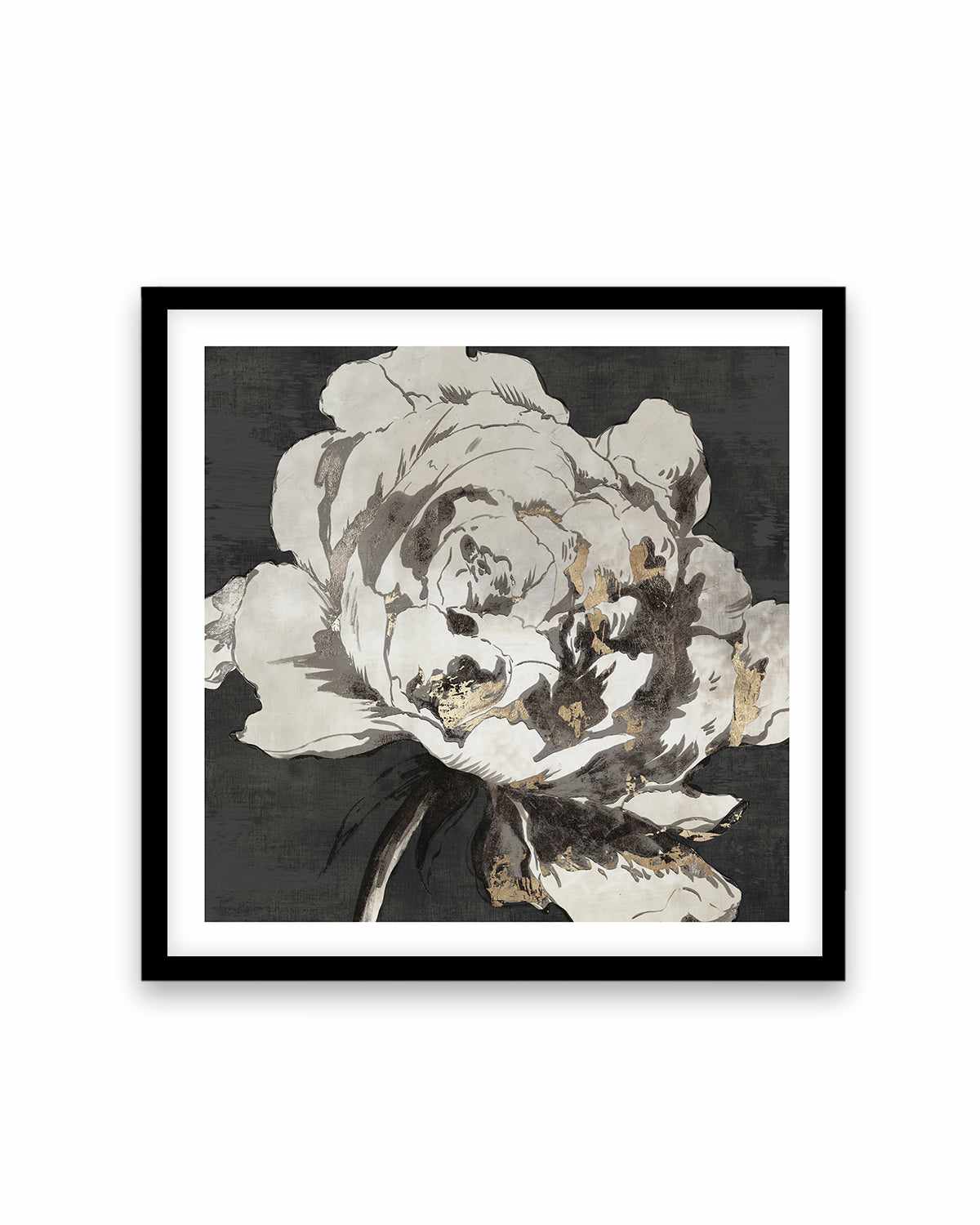 Golden Flower I Gold Version Art Print