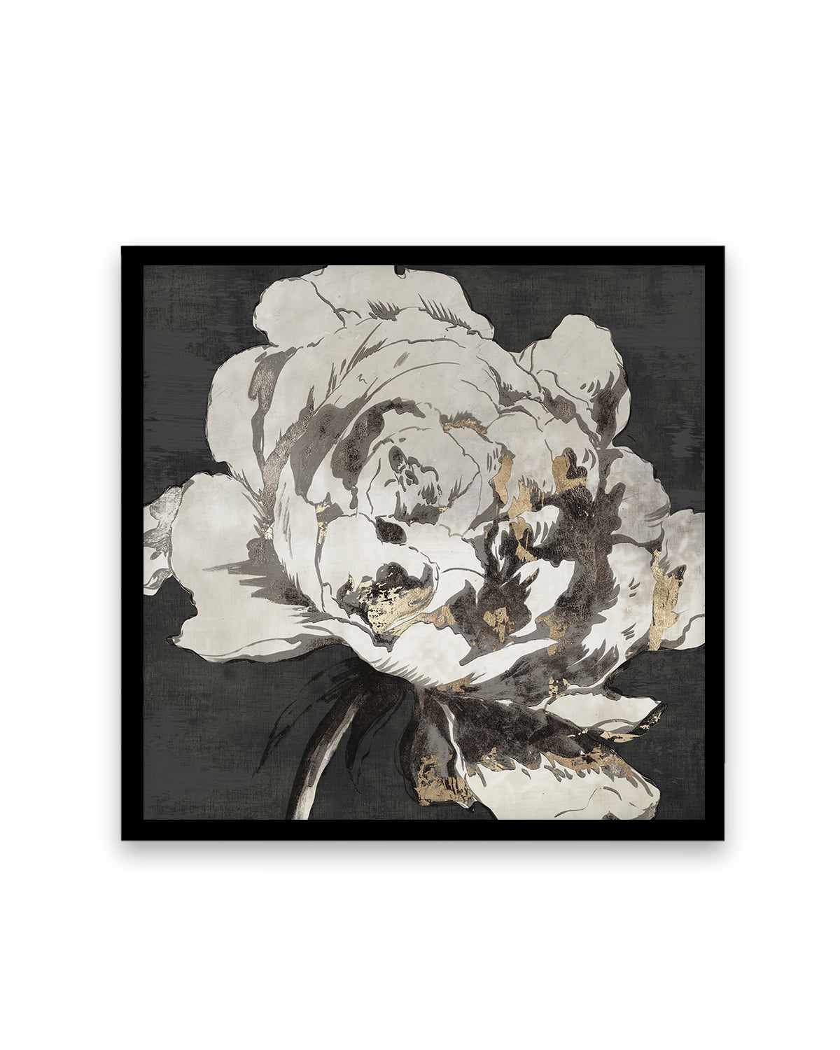 Golden Flower I Gold Version Art Print