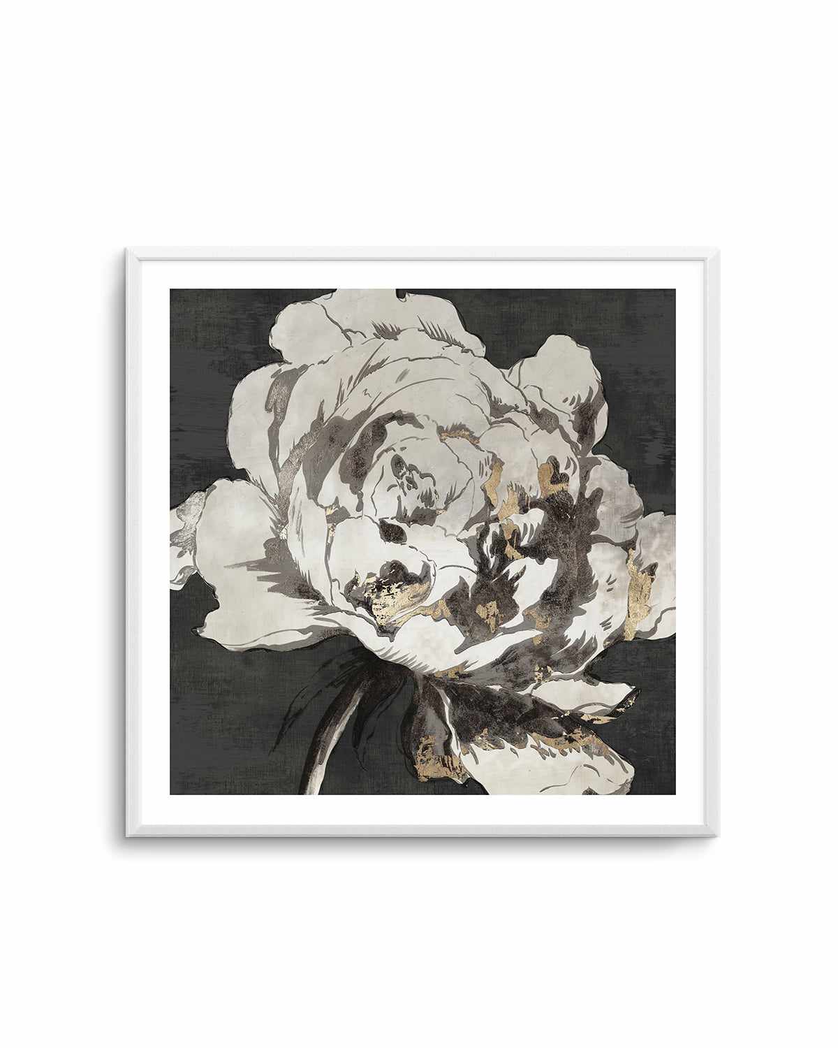 Golden Flower I Gold Version Art Print