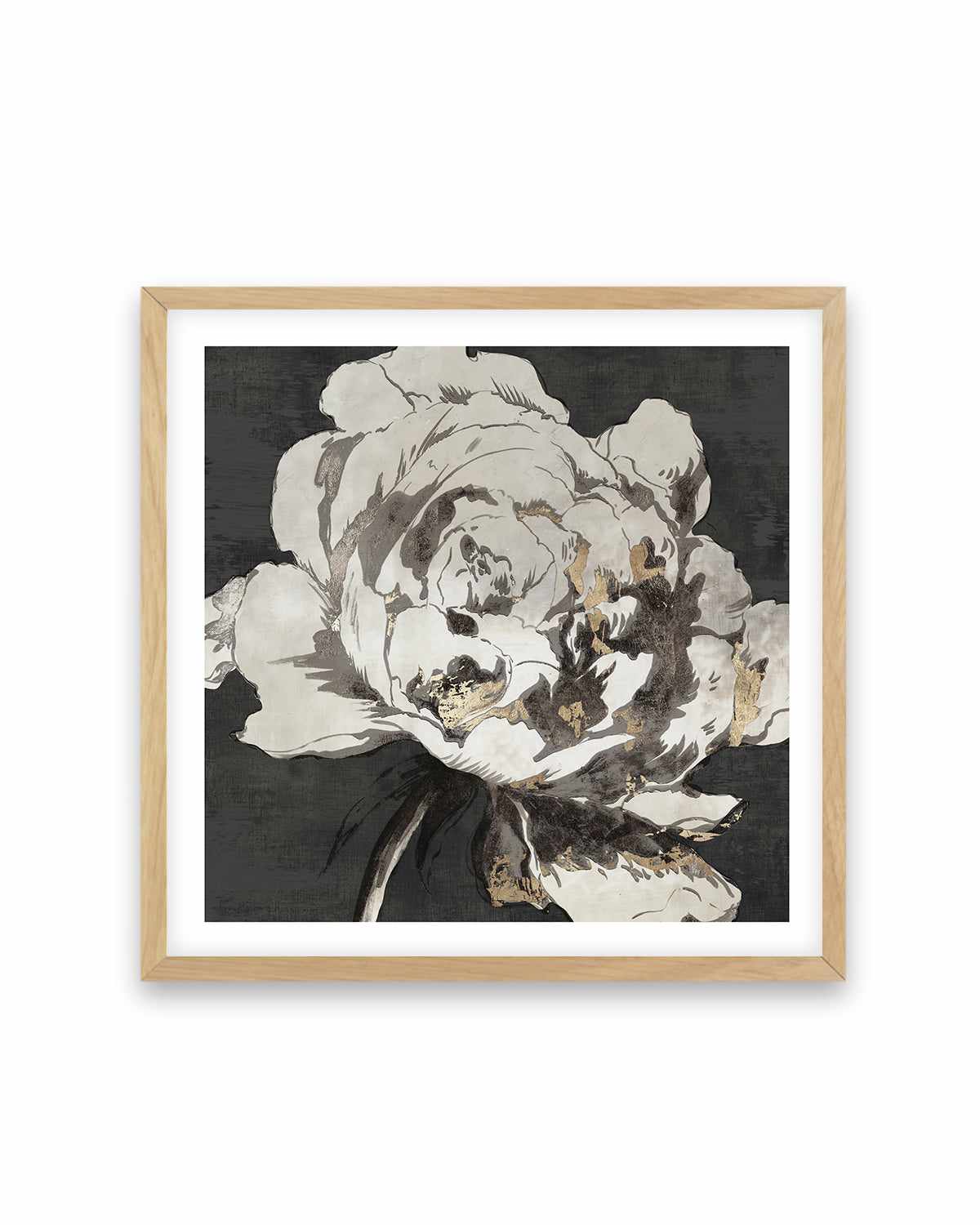 Golden Flower I Gold Version Art Print