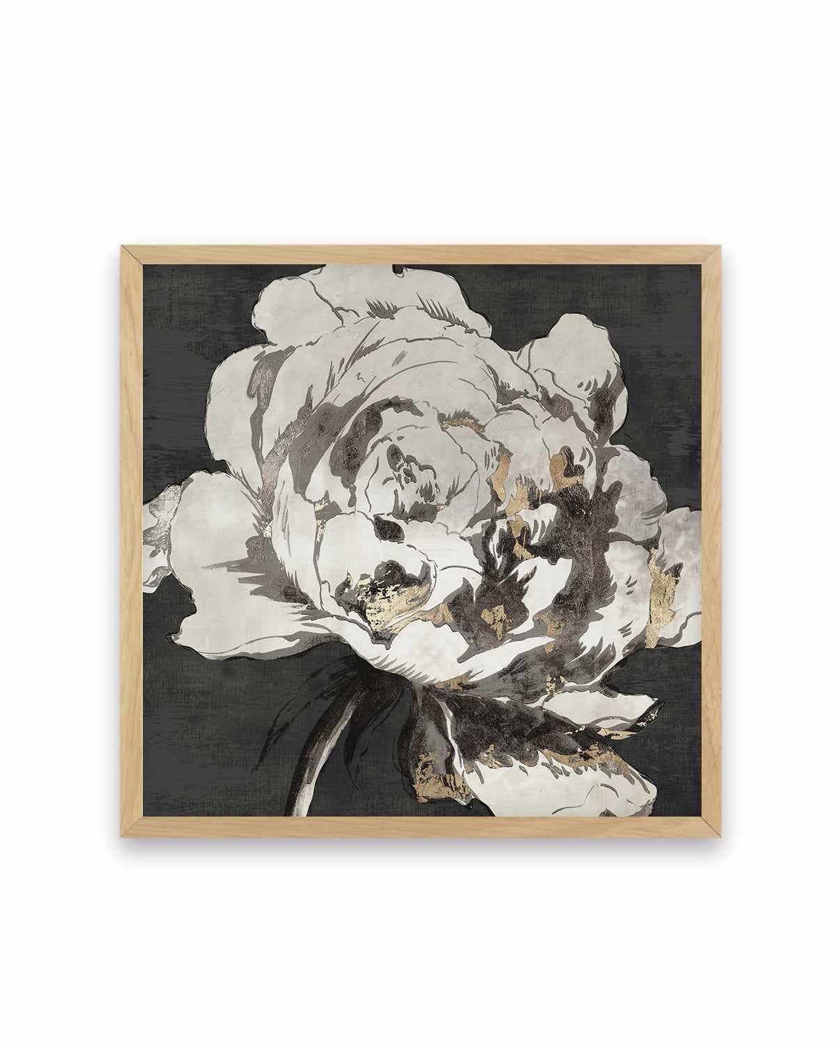 Golden Flower I Gold Version Art Print