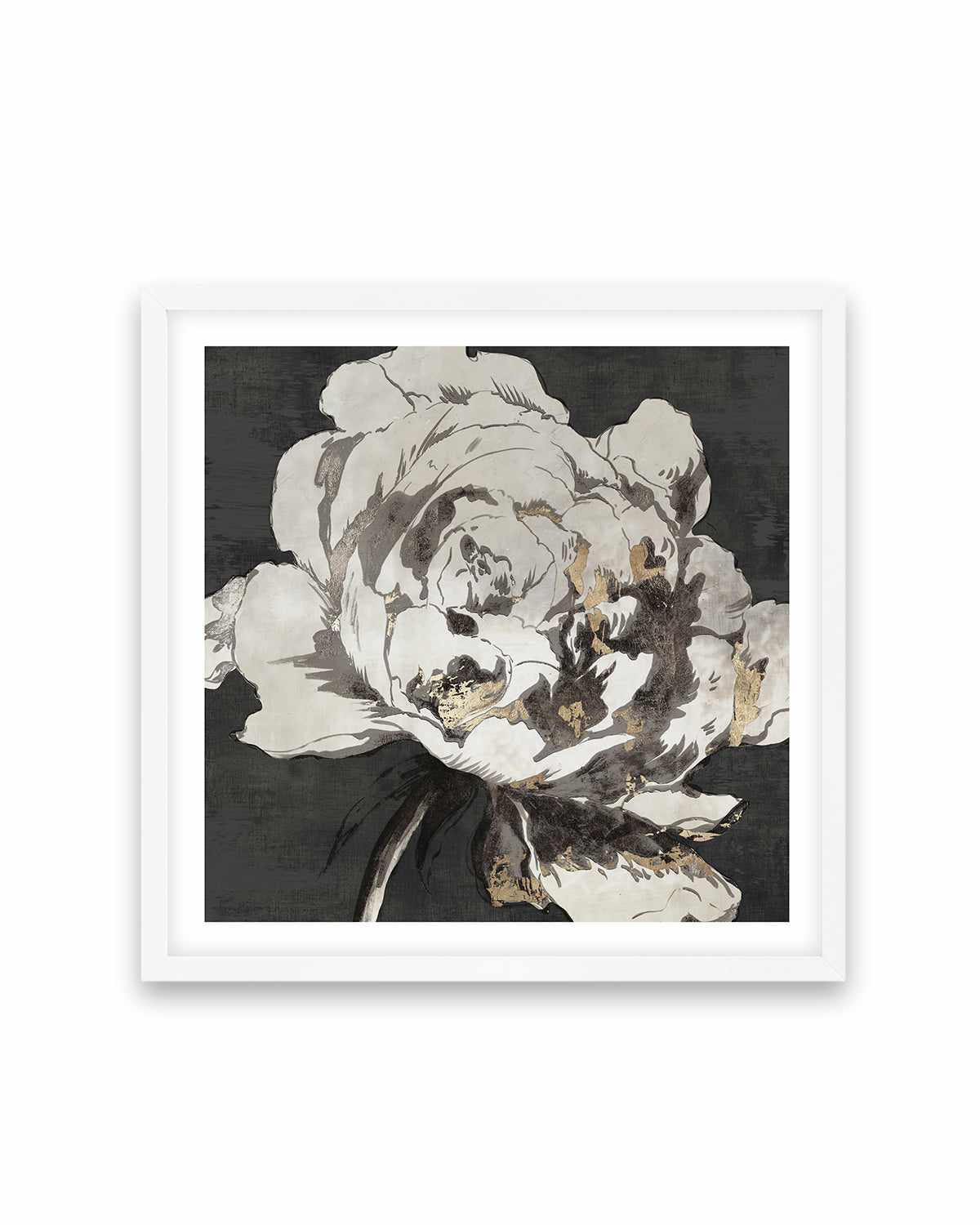 Golden Flower I Gold Version Art Print