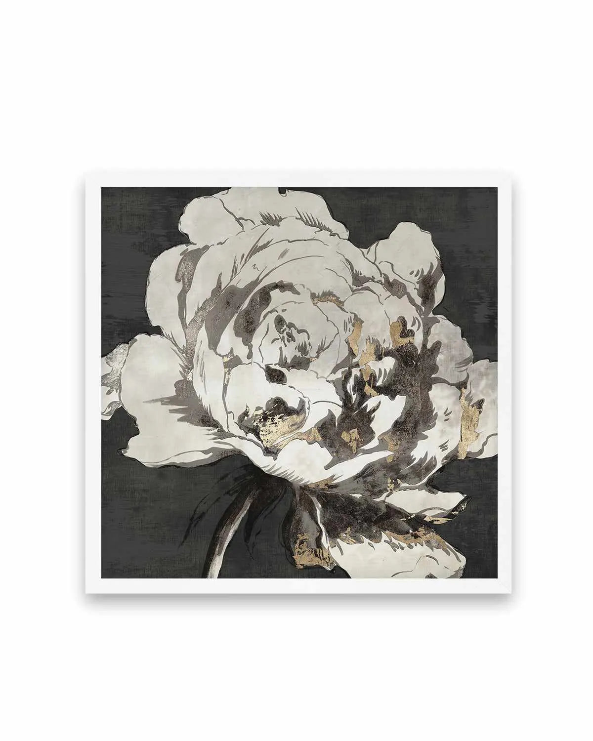 Golden Flower I Gold Version Art Print from Olive et Oriel where you can shop wallpaper and artworks online