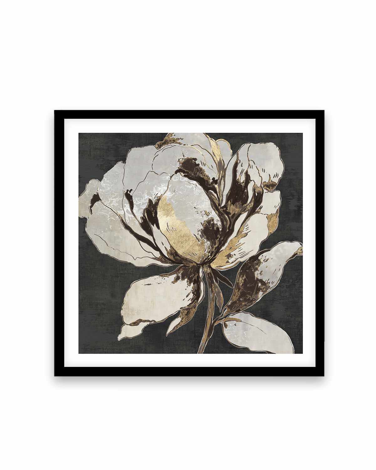 Golden Flower II Gold Version Art Print