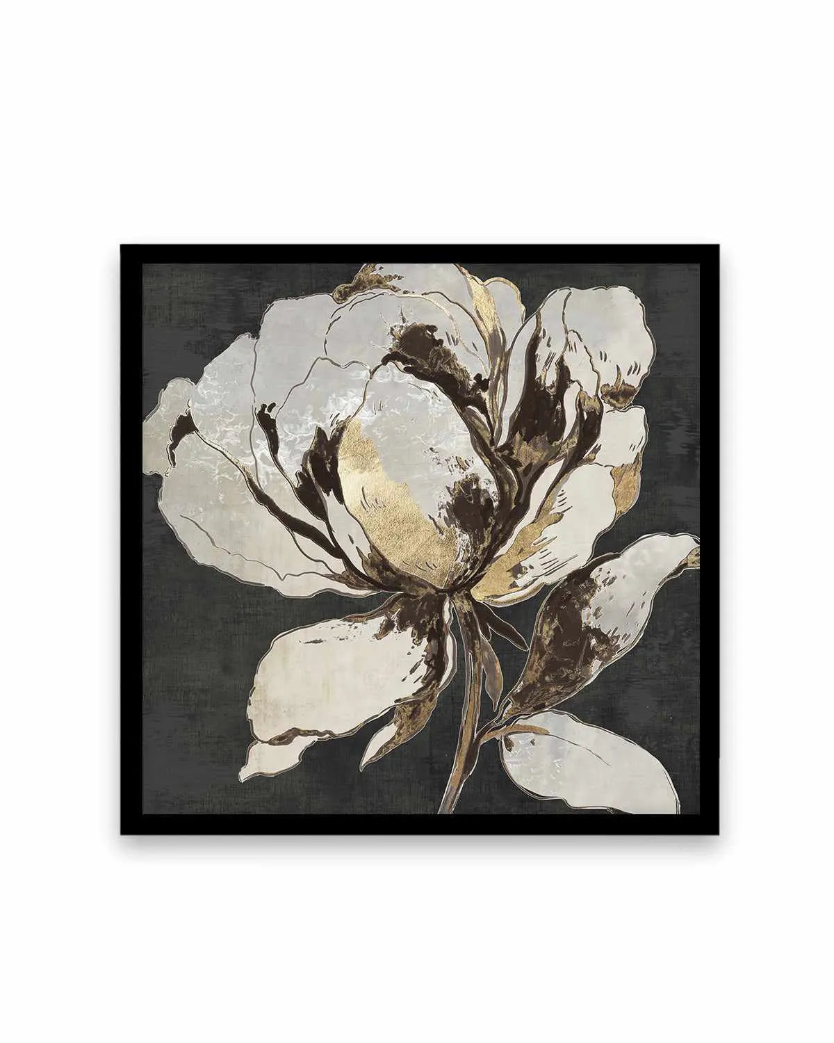 Golden Flower II Gold Version Art Print from Olive et Oriel where you can shop wallpaper and artworks online