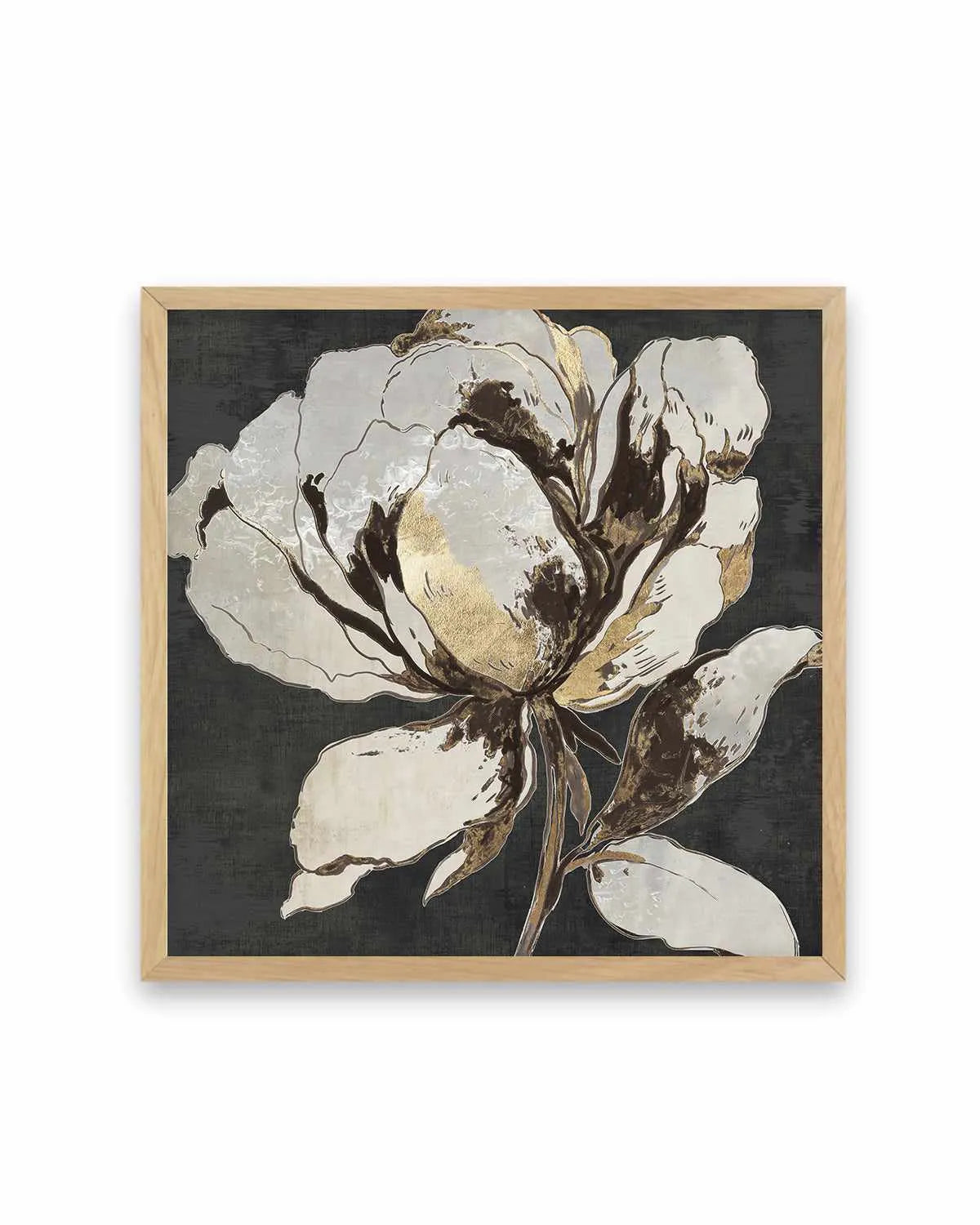 Golden Flower II Gold Version Art Print from Olive et Oriel where you can shop wallpaper and artworks online