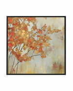 Golden Foliage | Framed Canvas Art Print