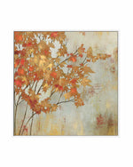 Golden Foliage | Framed Canvas Art Print
