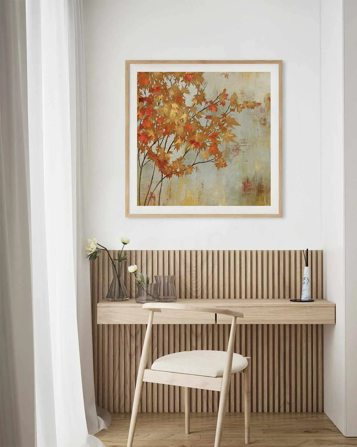 Golden Foliage Art Print from Olive et Oriel where you can shop wallpaper and artworks online