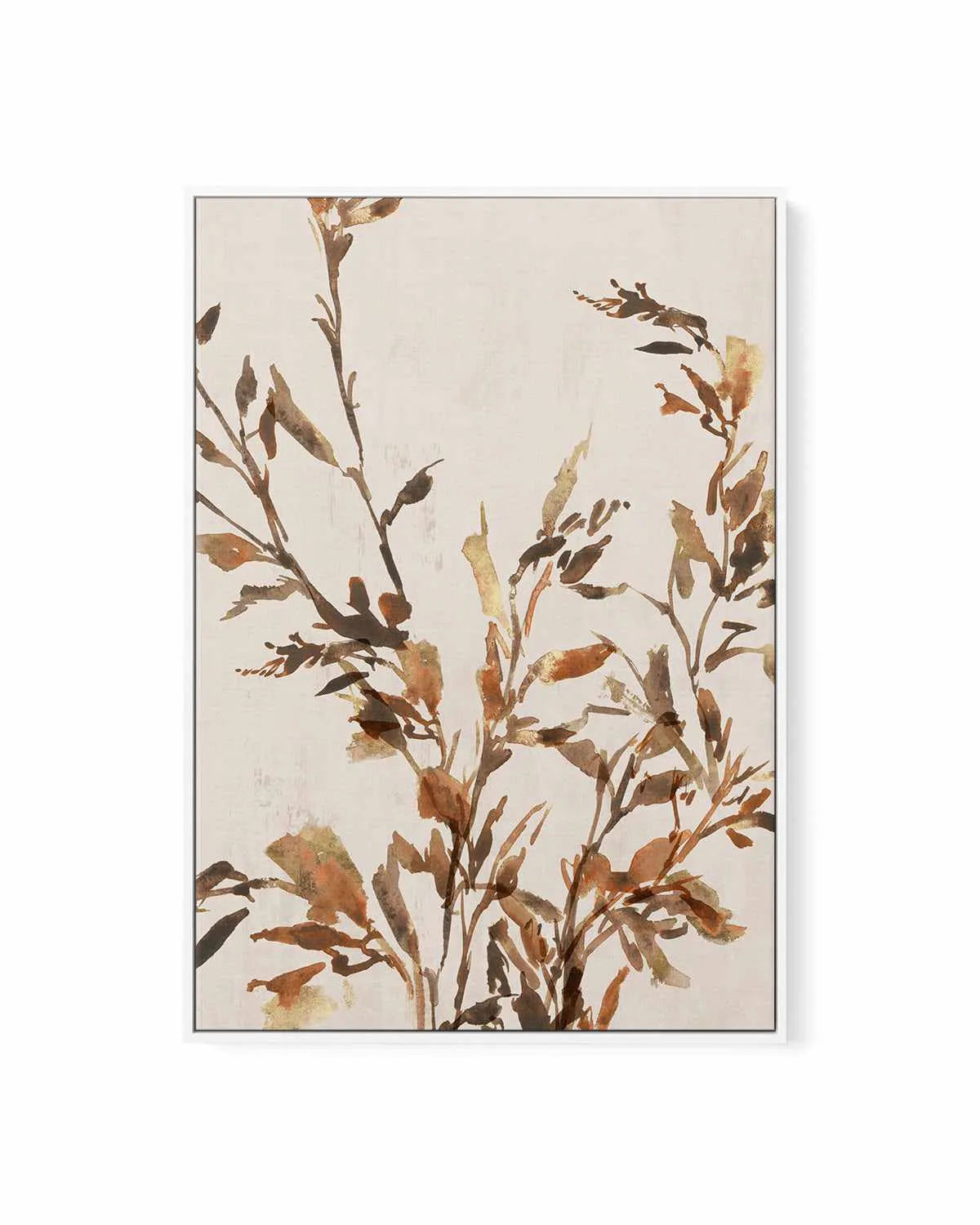 Golden Frond I | Framed Canvas Art Print from Olive et Oriel where you can shop wallpaper and artworks online