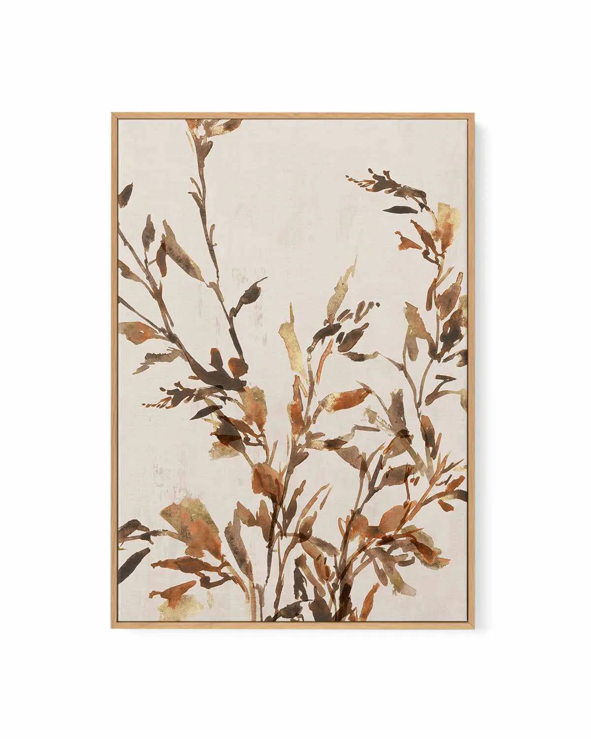 Golden Frond I | Framed Canvas Art Print from Olive et Oriel where you can shop wallpaper and artworks online