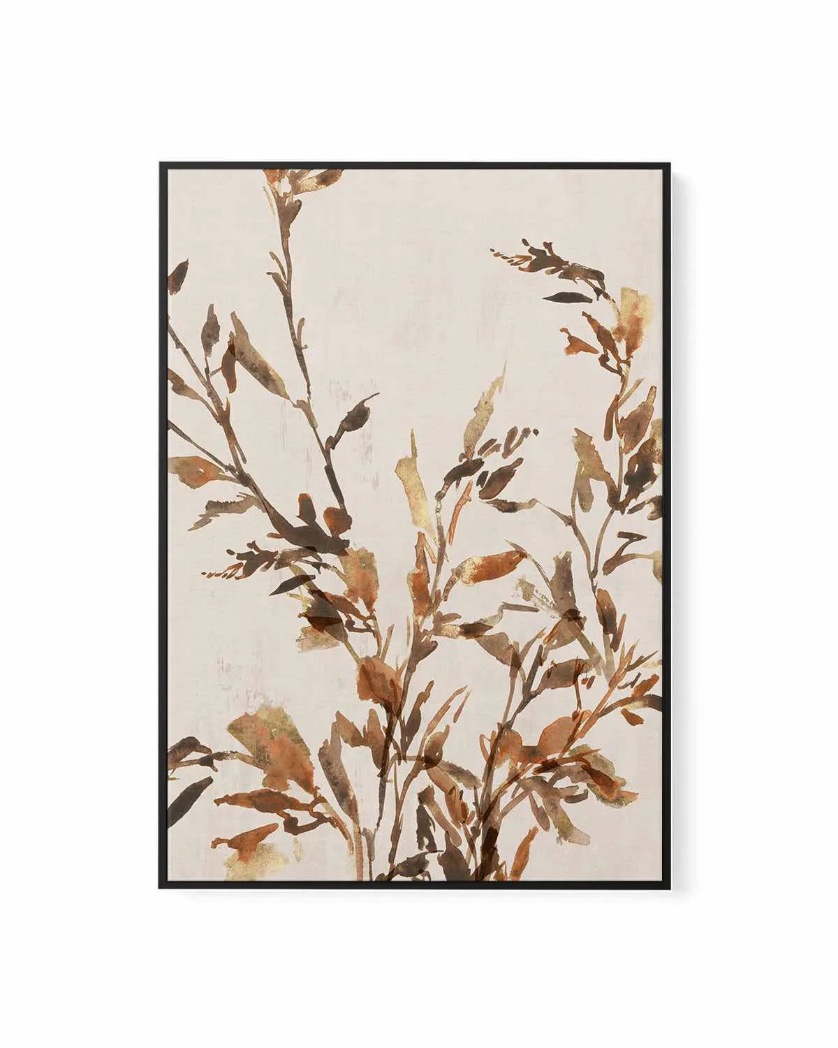 Golden Frond I | Framed Canvas Art Print from Olive et Oriel where you can shop wallpaper and artworks online