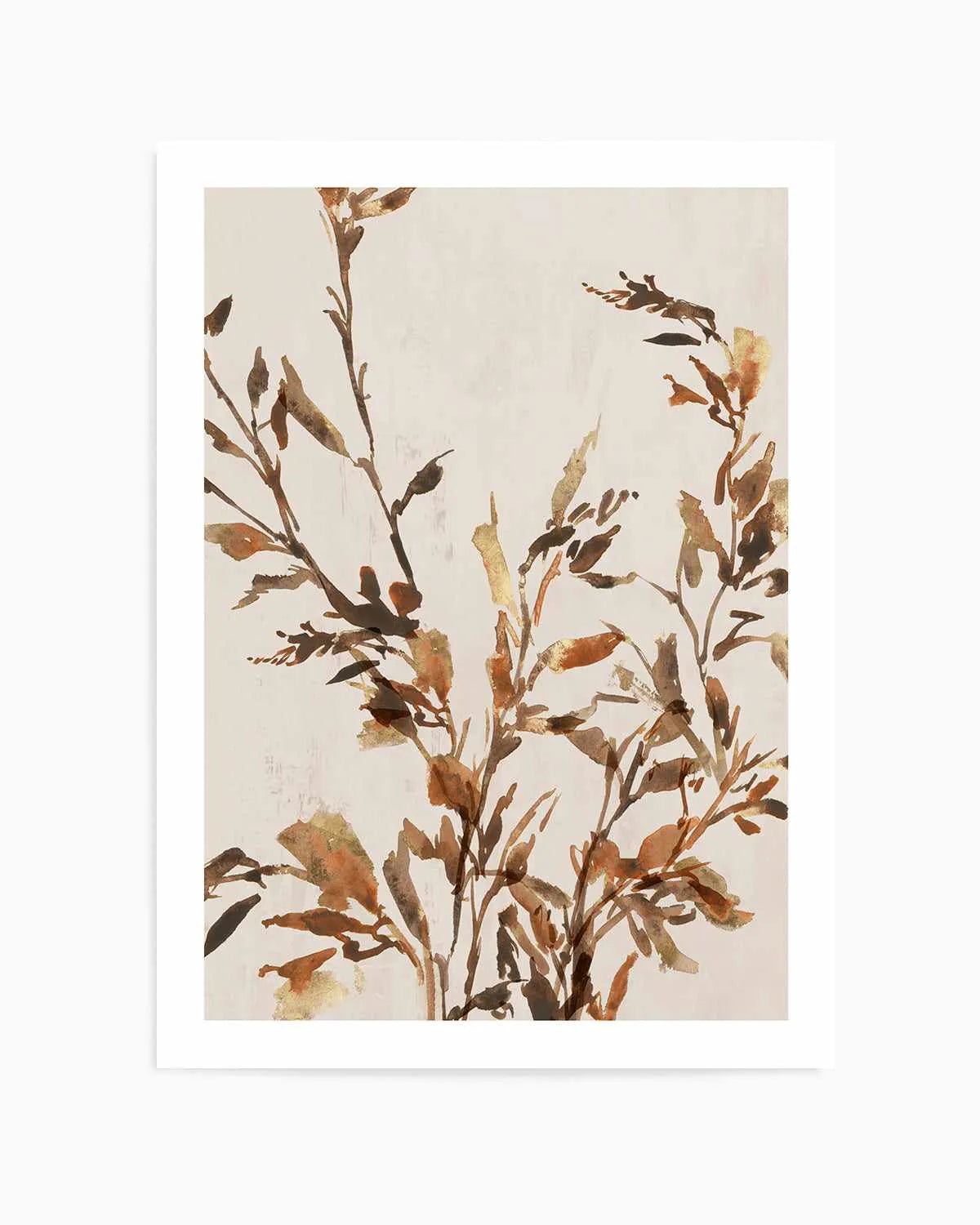 Golden Frond I Art Print from Olive et Oriel where you can shop wallpaper and artworks online