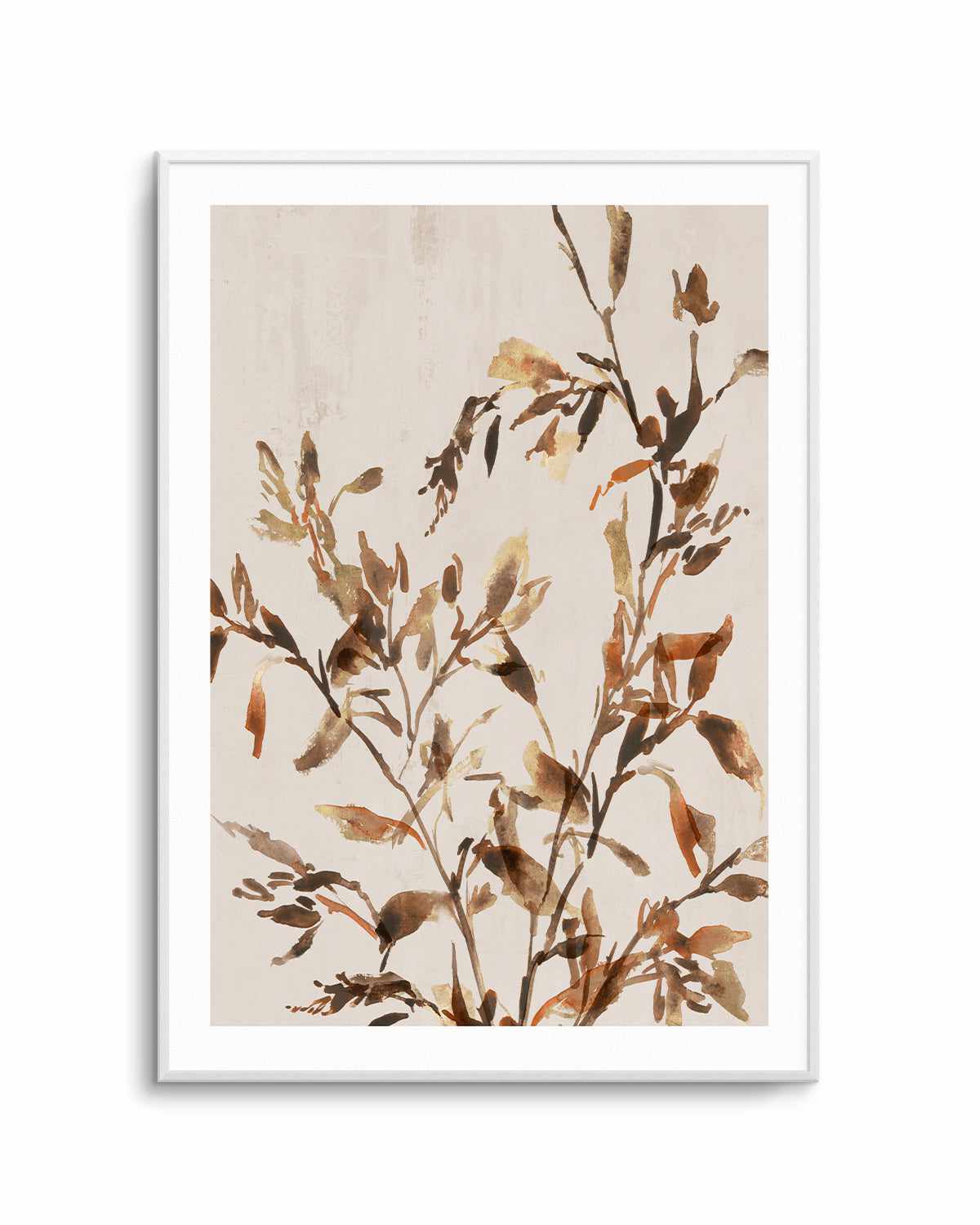 Golden Frond II Art Print