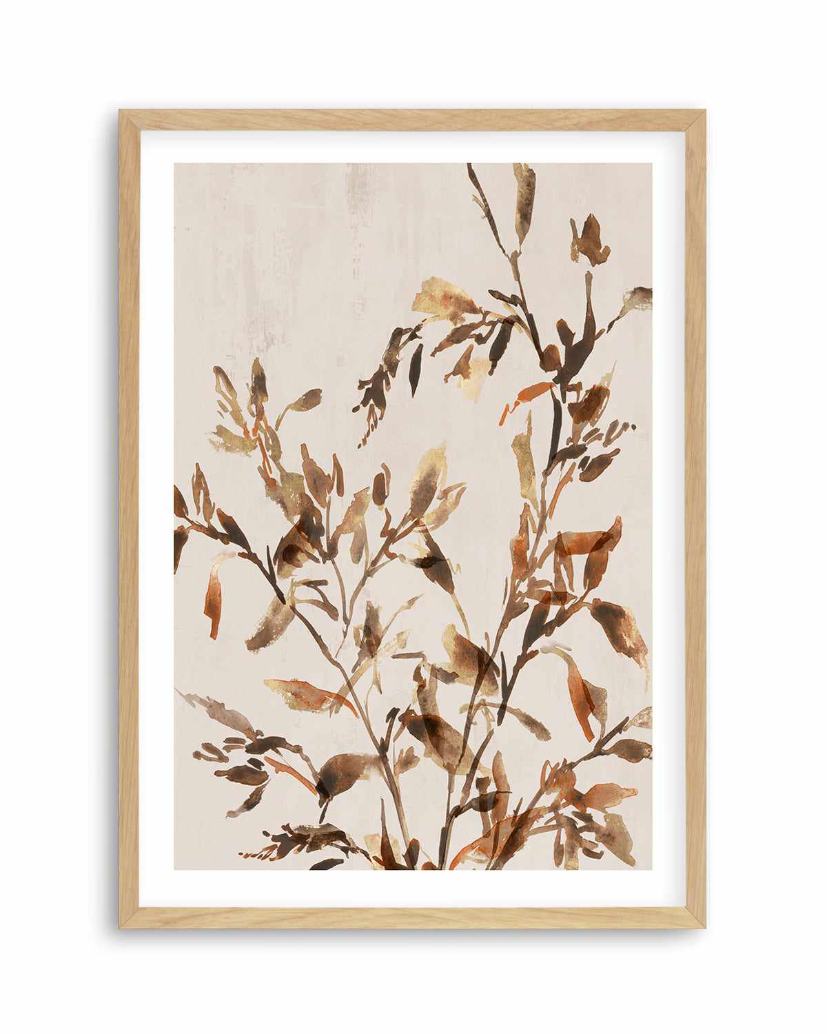 Golden Frond II Art Print