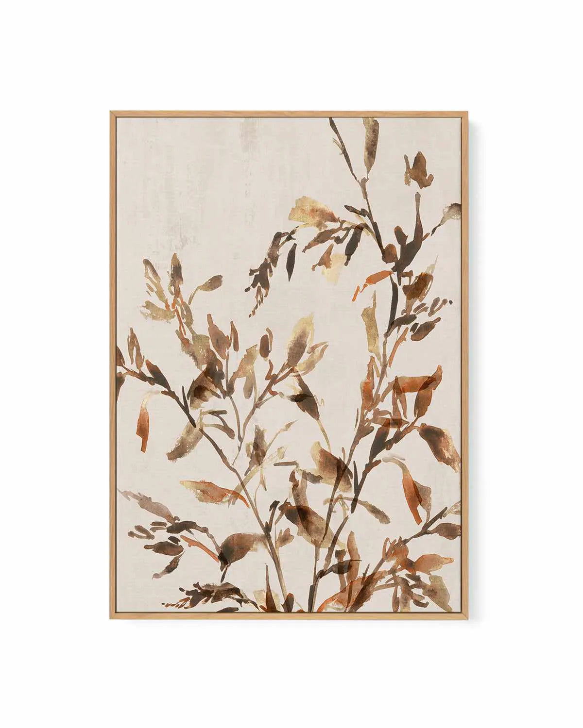 Golden Frond II | Framed Canvas Art Print from Olive et Oriel where you can shop wallpaper and artworks online