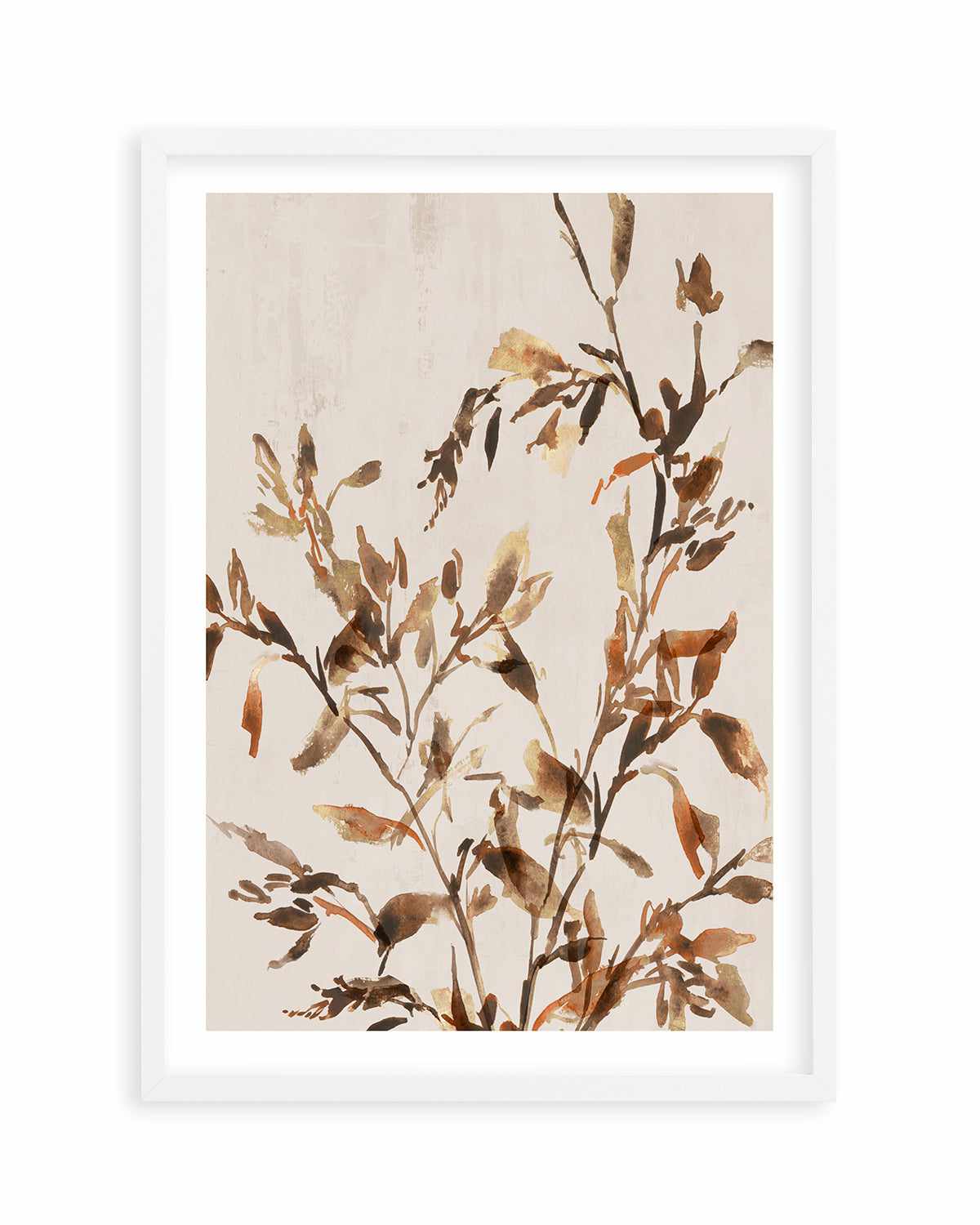 Golden Frond II Art Print