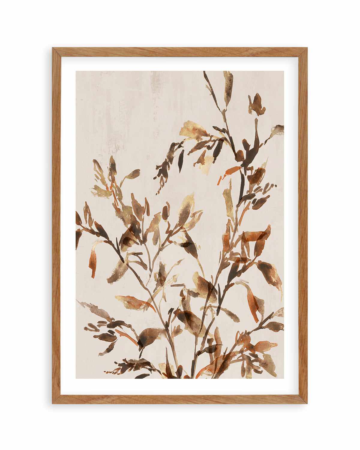 Golden Frond II Art Print