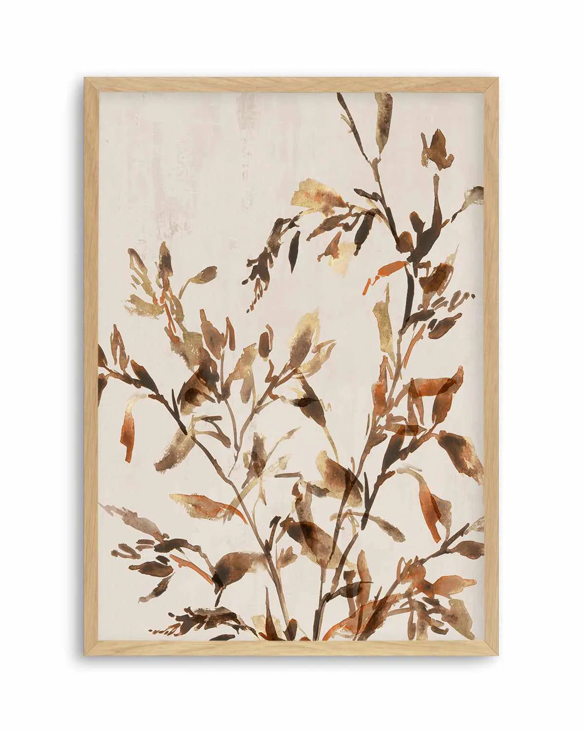 Golden Frond II Art Print from Olive et Oriel where you can shop wallpaper and artworks online