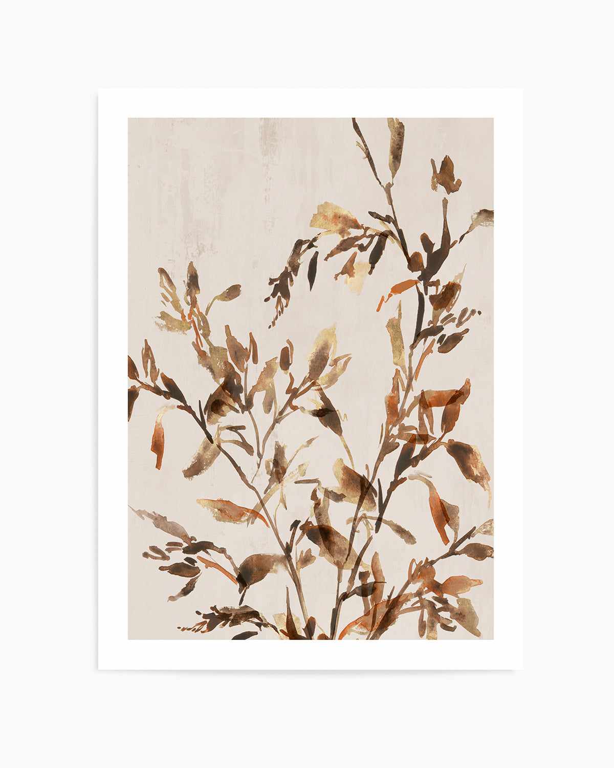 Golden Frond II Art Print