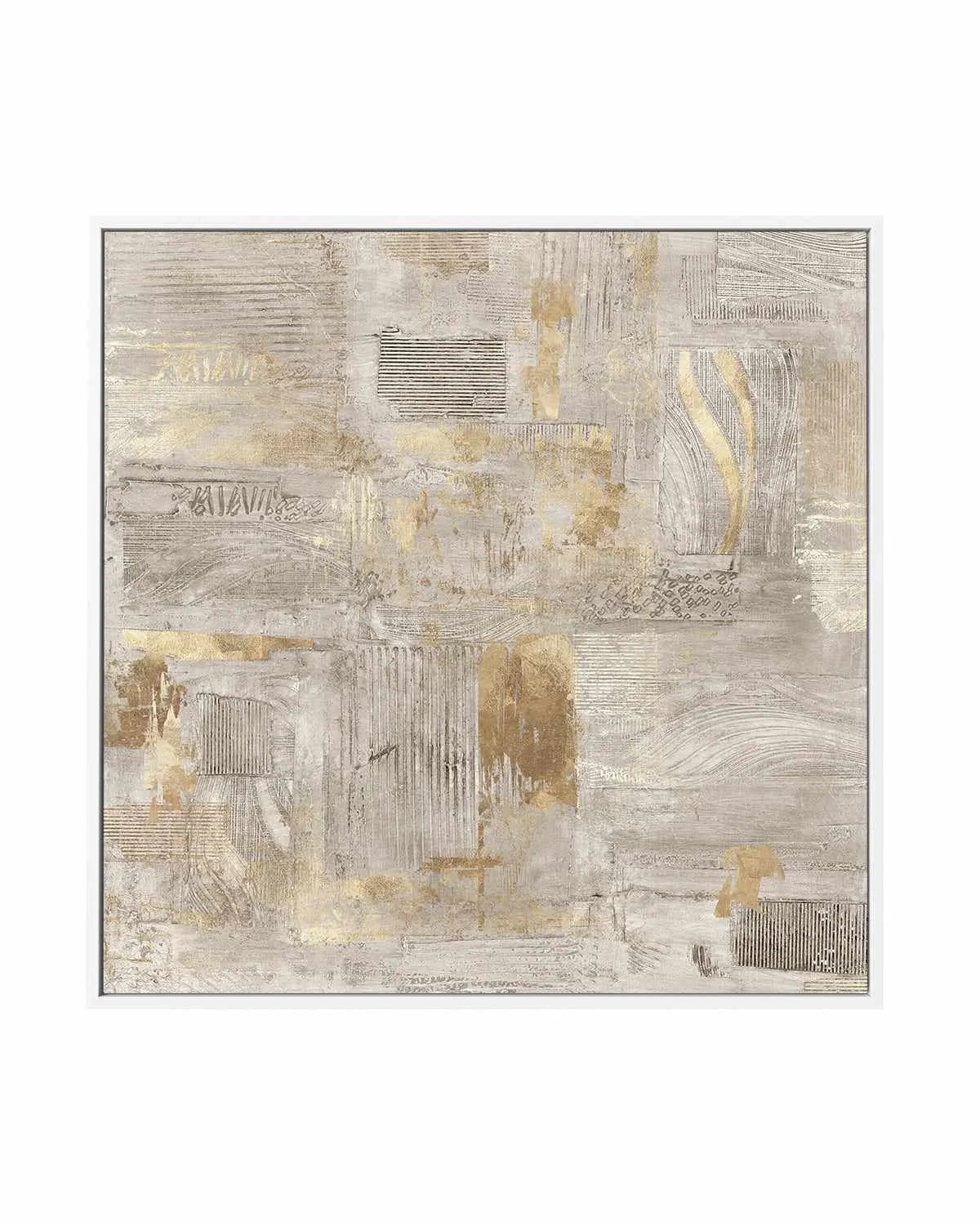 Golden Grid I | Framed Canvas Art Print from Olive et Oriel where you can shop wallpaper and artworks online