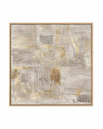 Golden Grid I | Framed Canvas Art Print